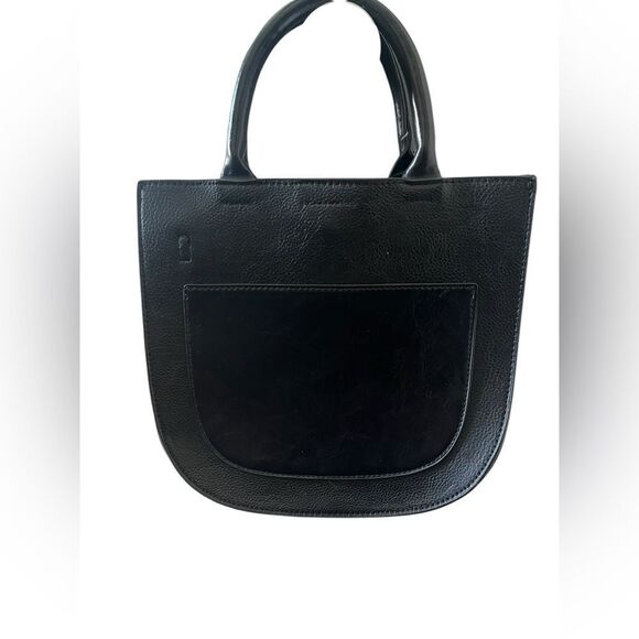 Anthropologie Handbags - Anthropologie Black Leather Bag